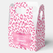 Trendy Pink Leopard Bedankdoosjes (Geopend)