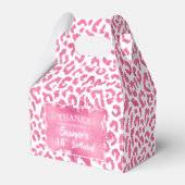 Trendy Pink Leopard Bedankdoosjes (Voorkant Zijde)