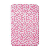 Trendy Pink Leopard Print Badmat (Voorkant Verticaal)