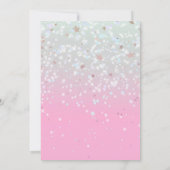 Trendy Pink Let's Go Party Verjaardag Kaart (Achterkant)