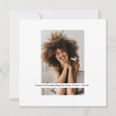 Trendy Pink Neon 2023 Foto Graduation Party Kaart (Achterkant)