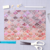 Trendy Pink Ombre Glitter Mermaid Fish Scales Tissuepapier (Craft)