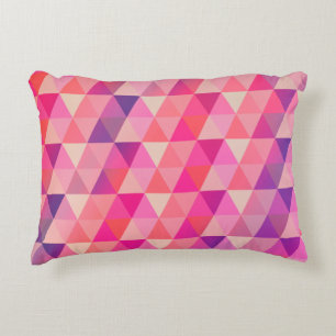 Trendy Pink Paars Geometric Pattern Decoratief Kussen