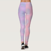 Trendy Pink Paars Heart Leggings (Achterkant)
