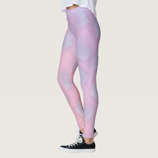 Trendy Pink Paars Heart Leggings (Links)