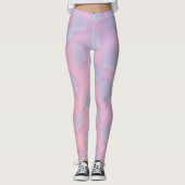Trendy Pink Paars Heart Leggings (Voorkant)