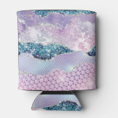 Trendy Pink Paars Silver Agate Blikjeskoeler (Achterkant)