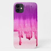 Trendy Pink Paarse Waterverf Ombre Design Case-Mate iPhone Case (Achterkant)