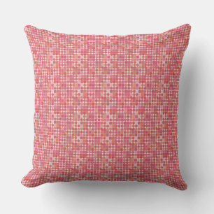 Trendy Pink Patterned Sierkussen
