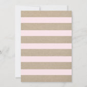 Trendy Pink Peonies First Heilige Communvas Kaart (Achterkant)