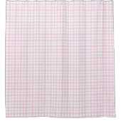 Trendy Pink Plaid Curtain Fresh and Stylish Look Douchegordijn (Voorkant)