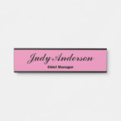 Trendy Pink Professional Plain Claasical Hnadwrite Deurbordje (Voorkant)