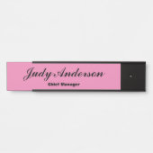 Trendy Pink Professional Plain Claasical Hnadwrite Deurbordje (Voorkant)