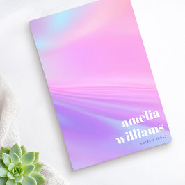 Trendy pink purple pastel gradient post-it® notes