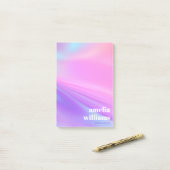 Trendy pink purple pastel gradient post-it® notes (Op bureau)