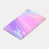Trendy pink purple pastel gradient post-it® notes (Schuin)