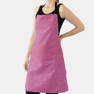 Trendy Pink Sparkle Glitter Schort