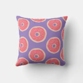 Trendy Pink Sprinkles Donuts Pattern Fun Kussen (Achterkant)