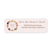 Trendy Pink Sweets Bakery Waterverf Floral Etiket (Voorkant)