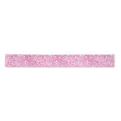 Trendy Pink Waterverf Cheetah Print Satijnen Lint (Voorkant)
