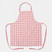 Trendy Pink White Heart Pattern Schort (Voorkant)