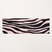 Trendy Pink Zebra Herd op Zebra Print Yogamat (Achterkant (horizontaal))
