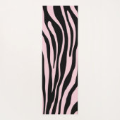 Trendy Pink Zebra Herd op Zebra Print Yogamat (Achterkant)