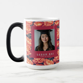 Trendy Pioenrozen Bloemcadeau Voor Hem Afstudeerge Magische Mok