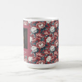 Trendy Pioenrozen Patroon Gefeliciteerd Afgestudee Magische Mok (Midden)