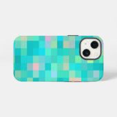 Trendy Pixel Art Meerkleurig Patroon iPhone Hoesje (Achterkant horizontaal)