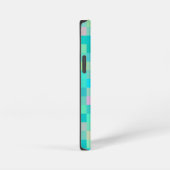 Trendy Pixel Art Meerkleurig Patroon iPhone Hoesje (Rechterkant)