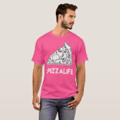 Trendy pizza Slice Life T-shirt (Voorkant volledig)