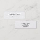 Trendy Plain Attractive Special Modern Mini Visitekaartje (Voorkant / Achterkant)