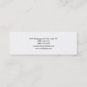 Trendy Plain Attractive Special Modern Mini Visitekaartje (Achterkant)