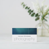 Trendy Plain Blue White Artist Visitekaartje (Staand voorkant)