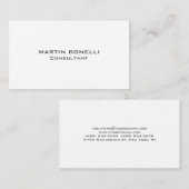 Trendy Plain Clean Simple Visitekaartje (Voorkant / Achterkant)