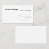 Trendy Plain Creative Modern Minimalist Visitekaartje (Voorkant / Achterkant)