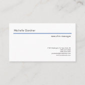 Trendy Plain Creative Modern Minimalist Visitekaartje (Voorkant)