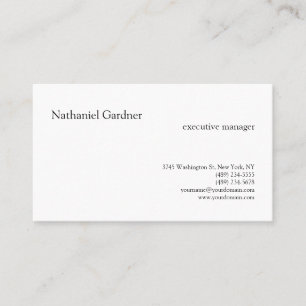 Trendy Plain Creative Modern Minimalist Visitekaartje