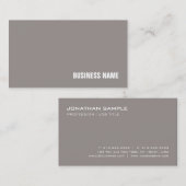 Trendy Plain Modern Elegant Design Luxe Visitekaartje (Voorkant / Achterkant)