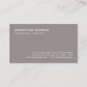 Trendy Plain Modern Elegant Design Luxe Visitekaartje (Achterkant)