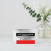Trendy Plain Professional Visitekaartje (Staand voorkant)