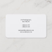 Trendy Plain Red White Clean Visitekaartje (Achterkant)