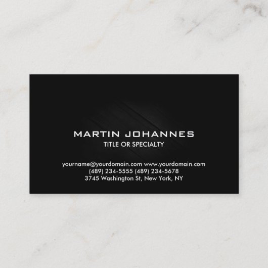 Trendy Plain Simple Automotive Visitekaartje (Voorkant)