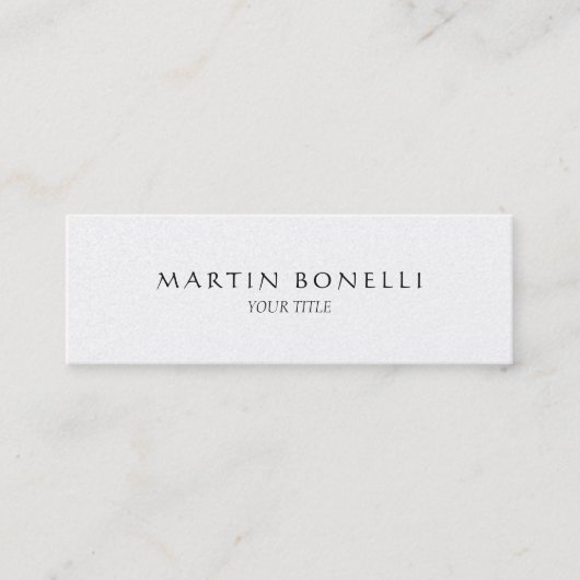 Trendy Plain Slim Professioneel Visitekaartje (Voorkant)