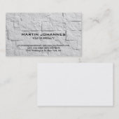 Trendy Plain Wall Brick Design Visitekaartje (Voorkant / Achterkant)
