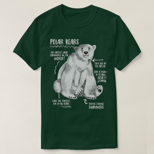 Trendy Polar Beer Facts Premium T-shirt (Design voorkant)