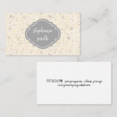 Trendy polka dot patroon variatie visitekaartje (Voorkant / Achterkant)