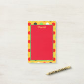 Trendy Polka dots Post-it® Notes (Op bureau)