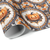 Trendy pompoen Halloween herfst Collectie Cadeaupapier (Rol Hoek)